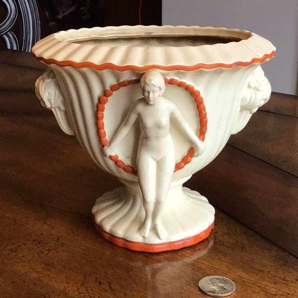 Art Deco Planter or Vase~Free Shipping!